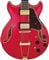 Ibanez Artcore Expressionist AMH90 Electric Guitar Cherry Red Flat Body View